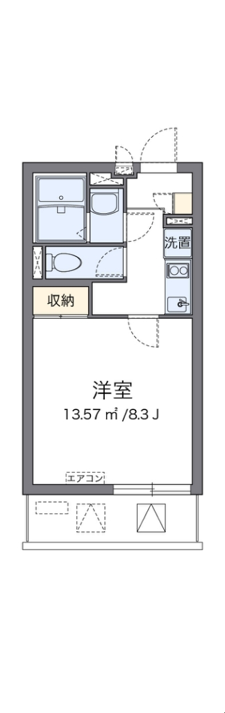 クレイノシーサイド石津川 間取り