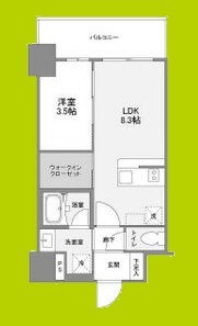 リヴェント難波ウエスト 間取り