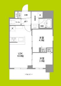 リヴェント難波ウエスト 間取り