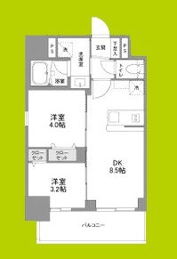 リヴェント難波ウエスト 間取り