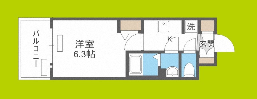 プレサンス難波マジョリティ 間取り