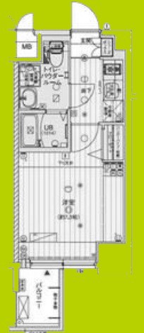 エグゼ難波WESTリバー 間取り