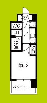 エステムコート四天王寺夕陽丘Ⅱ 間取り