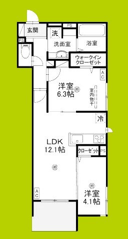 D-ROOM瓜破SOUTH 間取り