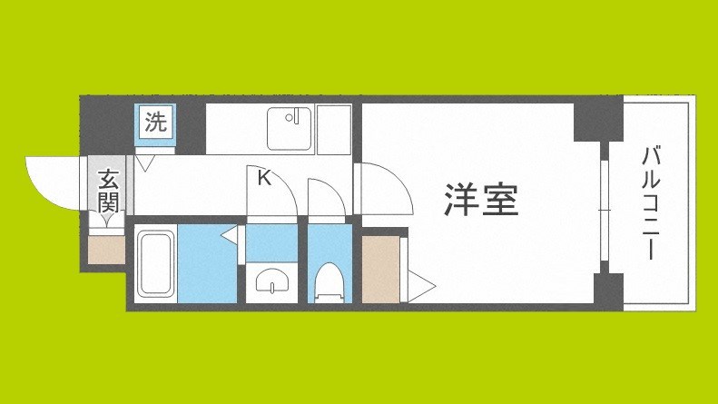 Rainbow　Court立売堀 間取り