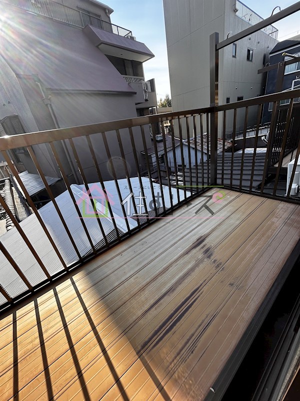 鴫野東3丁目　連棟 ベランダ