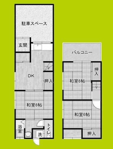 湯里1貸家 間取り