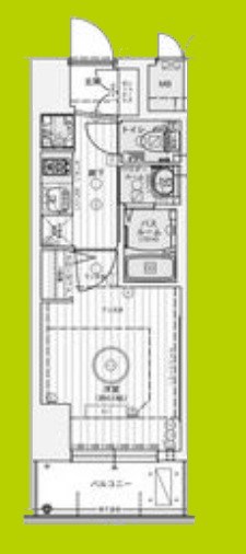 エステムコート難波サウスプレイスⅦリアン 間取り