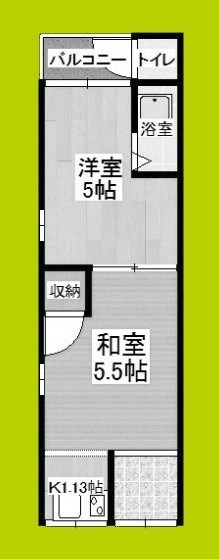 湯里田中コーポ 間取り