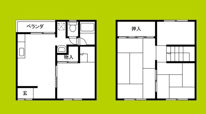 川野借家 間取り