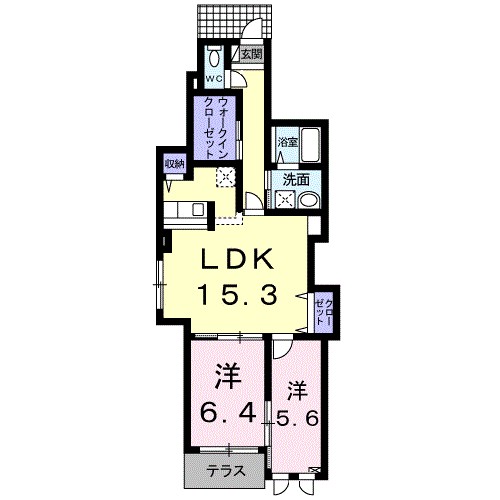 ル・ソレイユⅡ 間取り