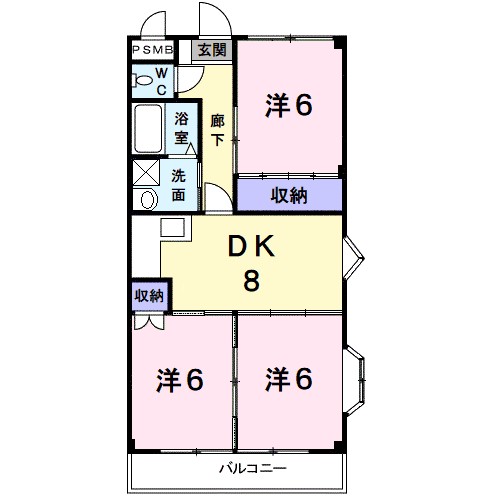 ディアコートＭＩＨＯ 間取り