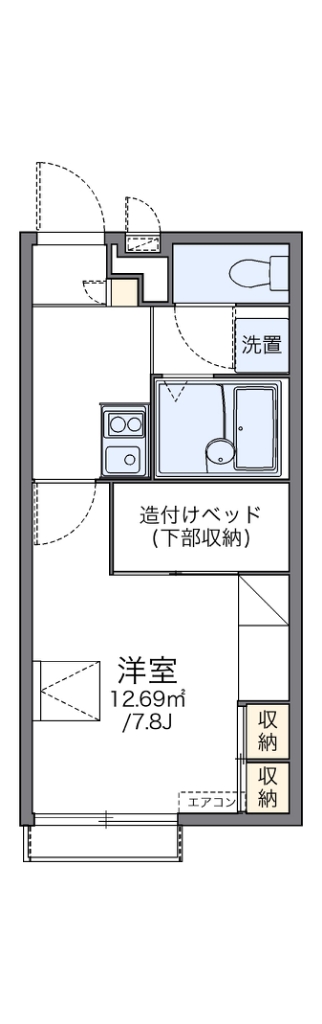 レオパレス室堂 間取り