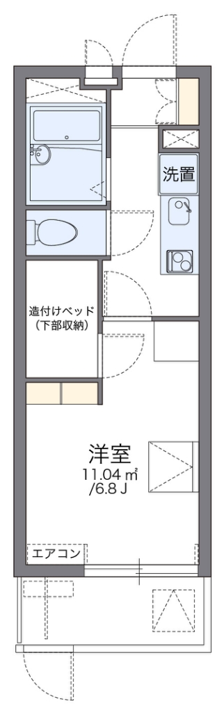 レオパレスＥ　サクセス 間取り