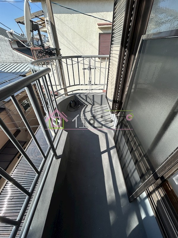 西成区鶴見橋三丁目民泊 ベランダ