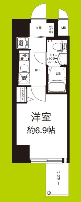 エグゼ大阪CITYルーエ 間取り