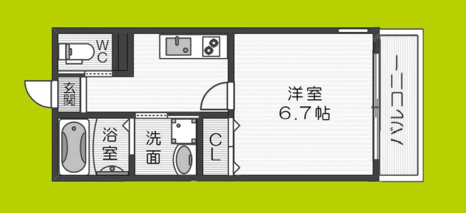 L.fino岸里WEST 間取り