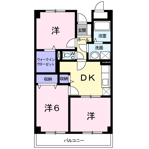 エーヴィヒ畠中Ⅰ 間取り