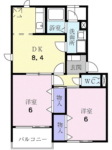 サンパティークⅠ 間取り