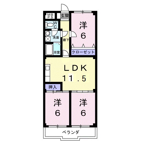 田中ハイツ 間取り