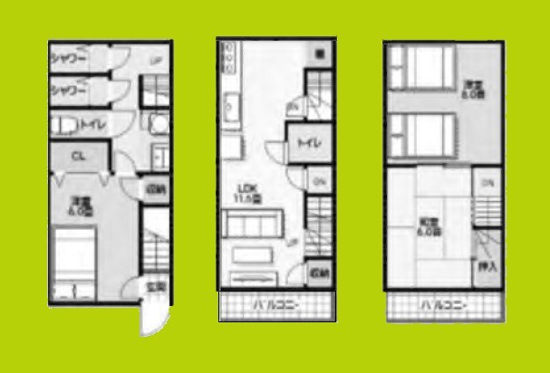 新今里1丁目中古戸建 間取り