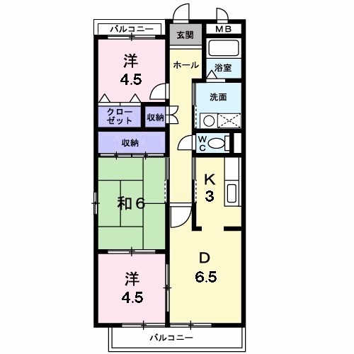 エスポワール　Ⅱ　（刑部） 間取り