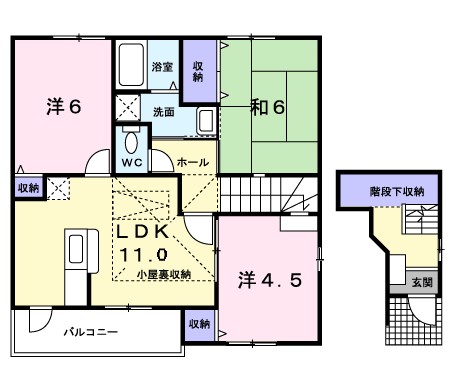 ローズ・クロス北館 間取り