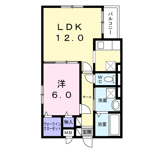 アロ・ラウレア　Ｋ 間取り