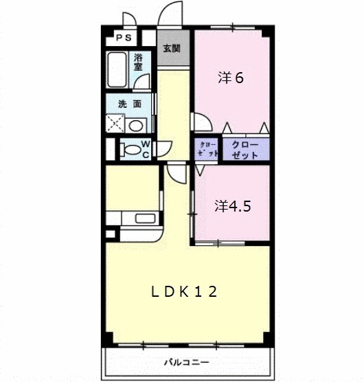 リブェール宝塚 間取り