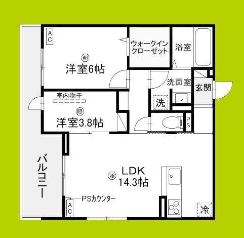 D-ROOM瓜破NOTRTH 間取り