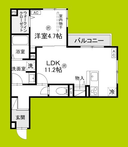 D-ROOM瓜破NOTRTH 間取り