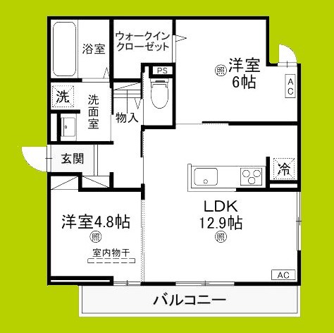 D-ROOM瓜破NOTRTH 間取り