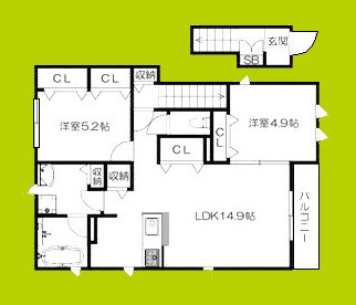 トレイル上福島 間取り