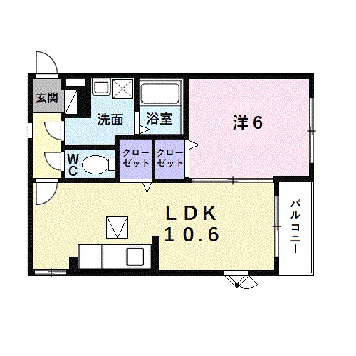 レーゲンボーゲン大美野 間取り