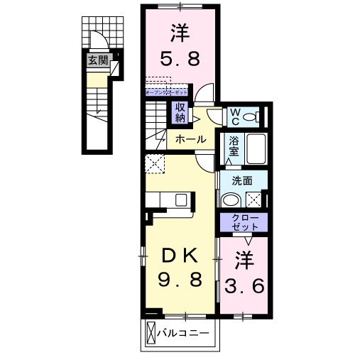 クレール宝塚 間取り
