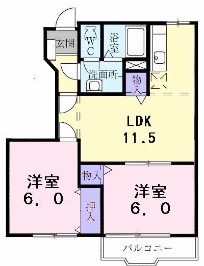 ボワノールＢ棟 間取り
