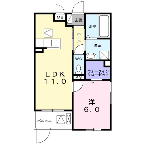 ヴィリダーリウム　上山手 間取り