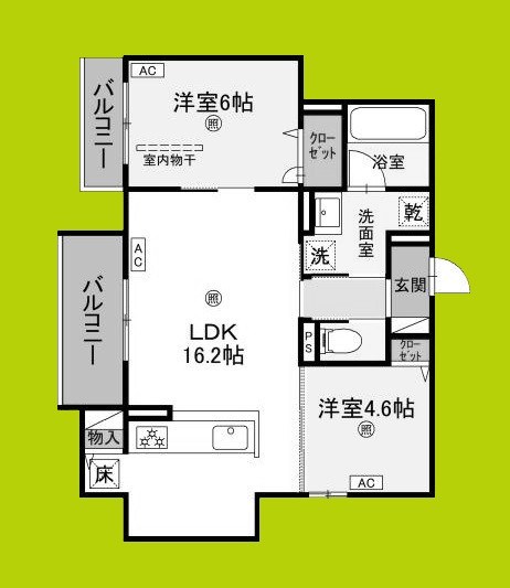 D-residence荘園B 間取り