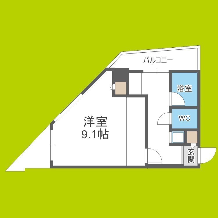 フェスタ天神 間取り