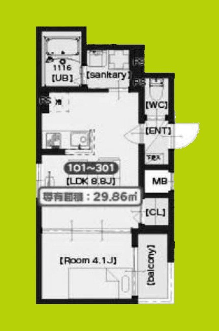 オリエンタルコート千本北 間取り
