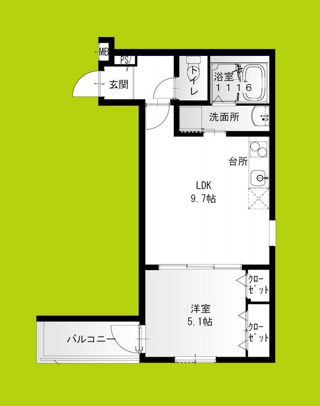 フジパレス鳳中町Ⅴ番館 間取り