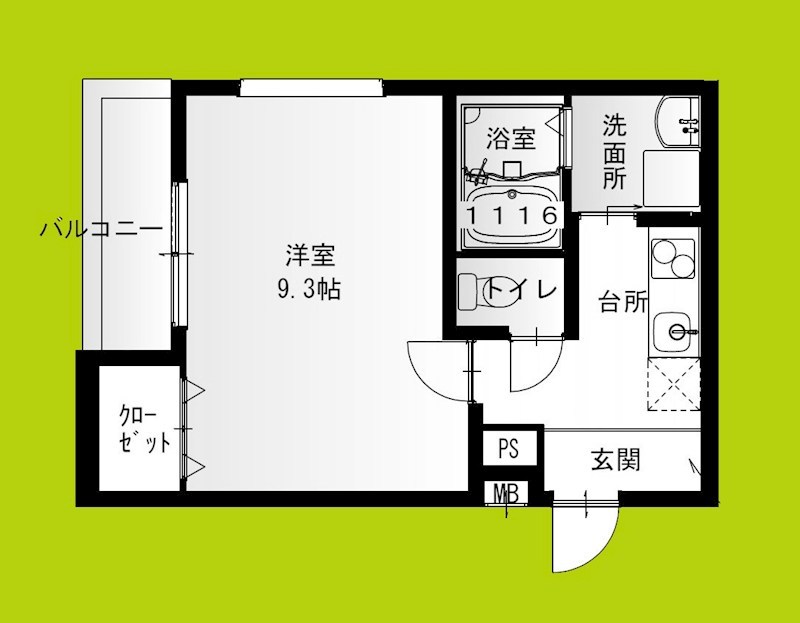 フジパレス鳳中町Ⅴ番館 間取り