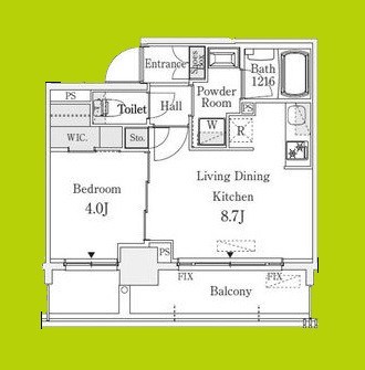 京町堀ビューアパートメント 間取り