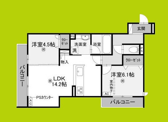D-residence荘園A 間取り