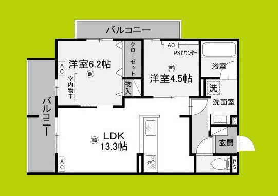 D-residence荘園A 間取り