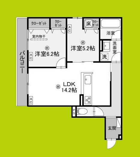 D-residence荘園B 間取り