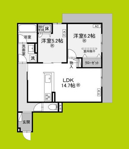 D-residence荘園B 間取り