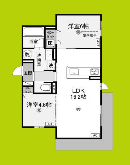 D-residence荘園B 間取り