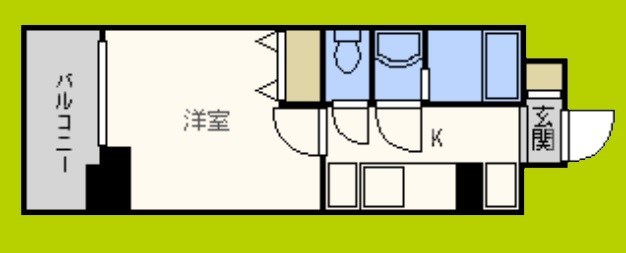 Rainbow　Court立売堀 間取り