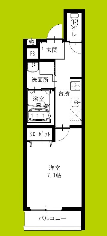 フジパレス尼崎東難波Ⅰ番館 間取り